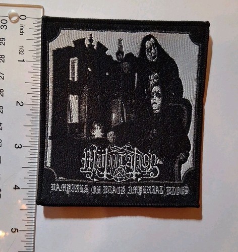 Patch tessuto bordo nero