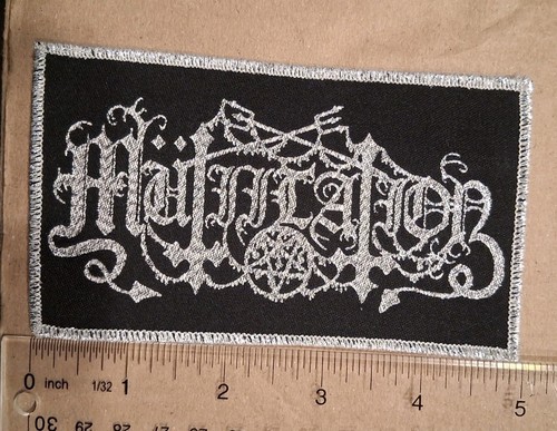 Patch tessuto bordo argento